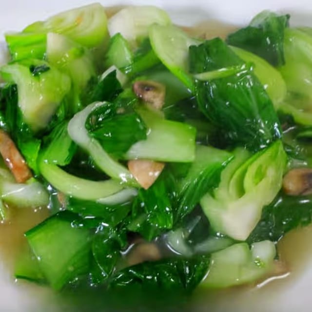 Bok Choy with Mushrooms.