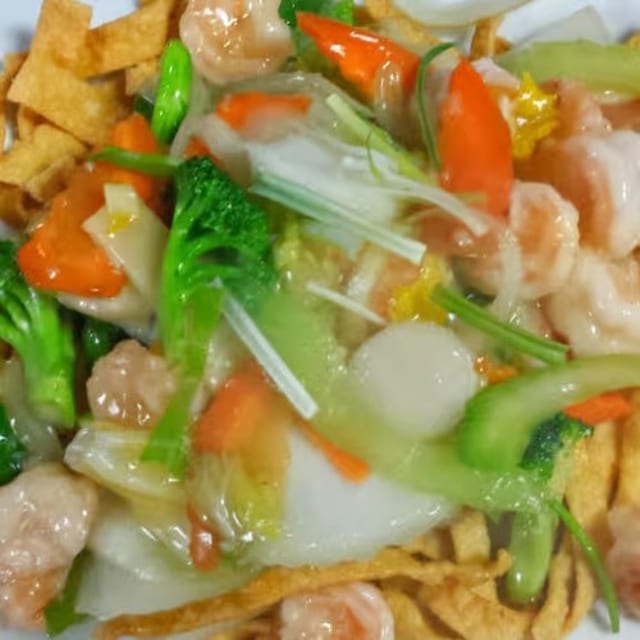 Beef or Shrimp Chow Mein.