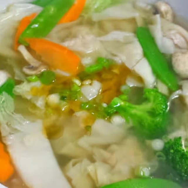 Pork & Shrimp Wonton Soup.