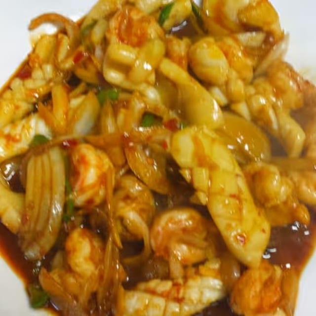 Shrimp and Squid.